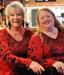 Surprise twin tops for Patricia & Brenda, at Bourbon St. to hear Patricia’s husband Michael Smith w/ Jay Stinemire.